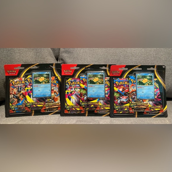 LOT OF 3 Pokémon TCG Mega Evolution 3-Pack Blister – Psyduck Promo Sealed Cards - Picture 3 of 6